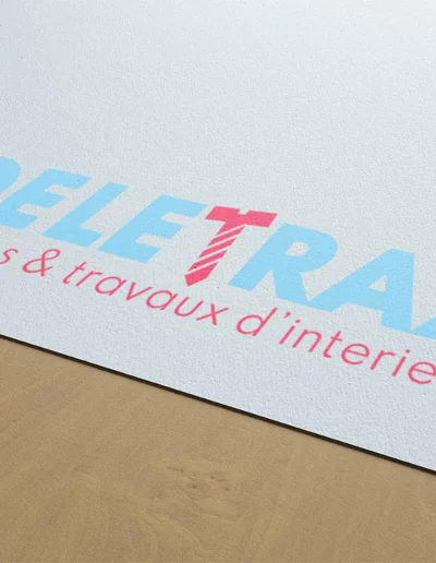 logo réalisé pour Deletraz Services par un graphiste à Annecy